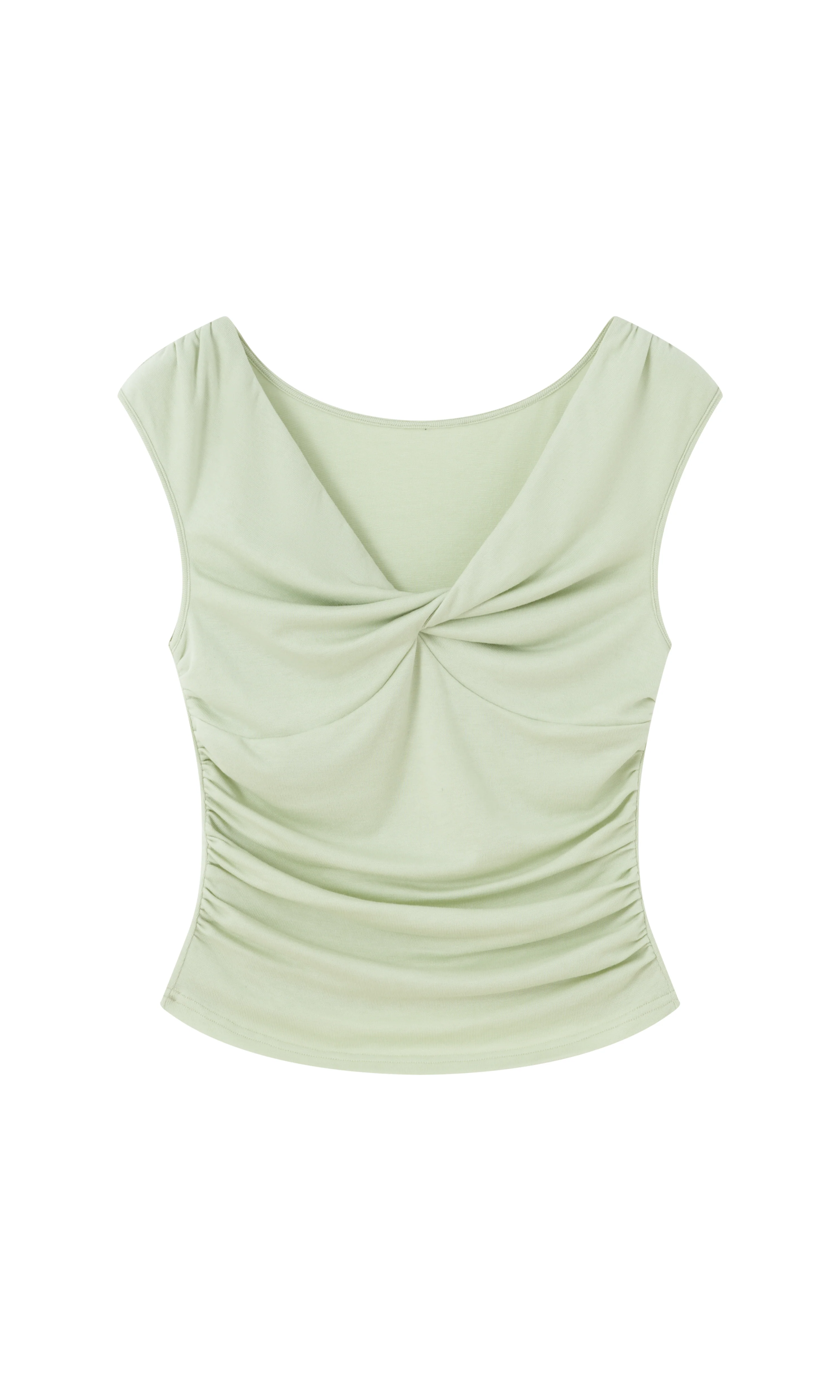V neck ruched waist top