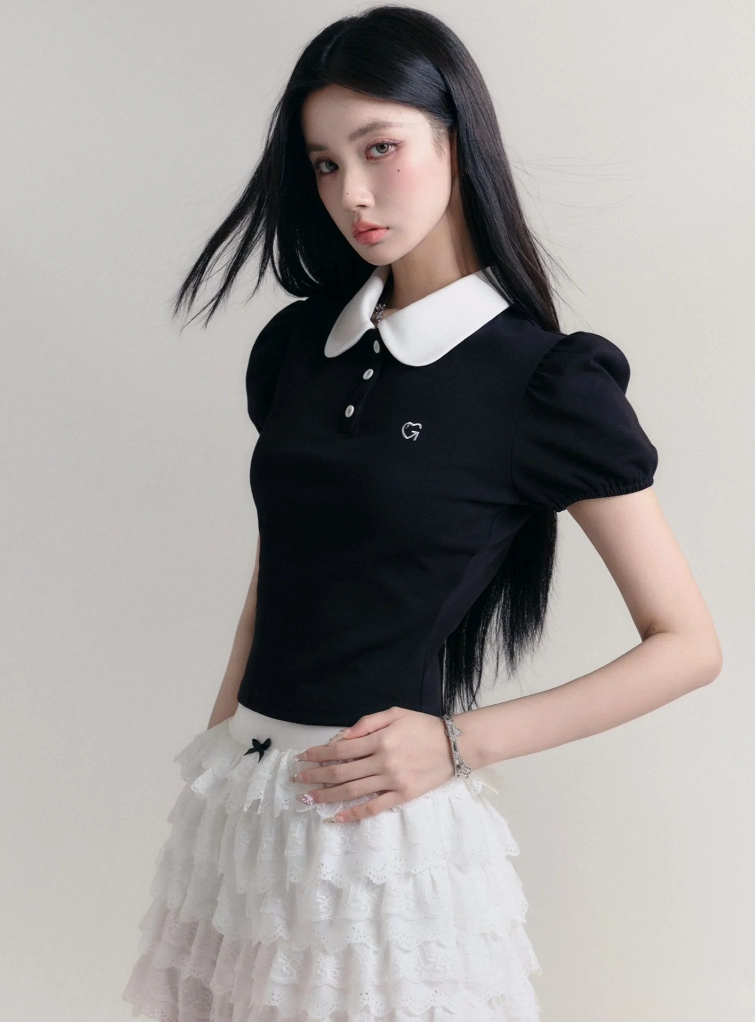 Girly Color Slim Top